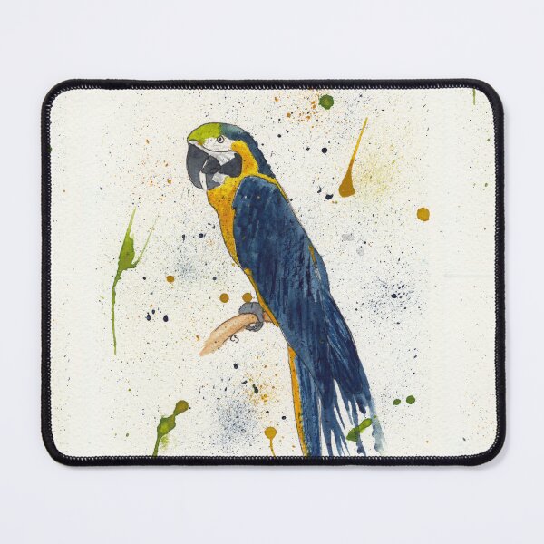 Item preview, Dark Blue and Gold Macaw designed and sold by The Elderberry Blossom.