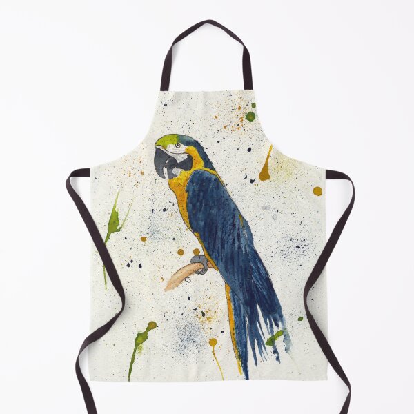 Item preview, Dark Blue and Gold Macaw designed and sold by The Elderberry Blossom.