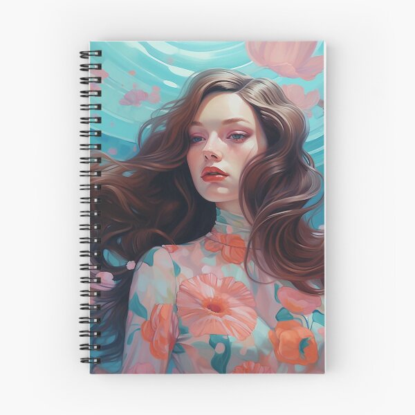 Item preview, Girl in the water with flowers designed and sold by DigitalArtMary.
