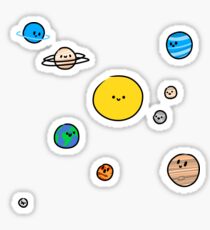 Nettes Sonnensystem Sticker