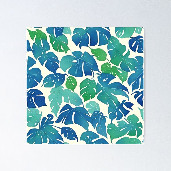 Item preview, LF07 Tropical,leaf,hawaii,jungle,nature,green,botanical,seamless,water color,plant designed and sold by FreshRamble.