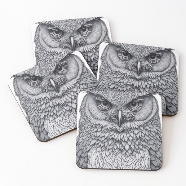 Item preview, owl's deep angry eyes designed and sold by saadmara.