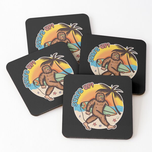Item preview, Surfs Up! Sasquatch at Beach - Ride the wave of summer spirits! designed and sold by The Artfiller.
