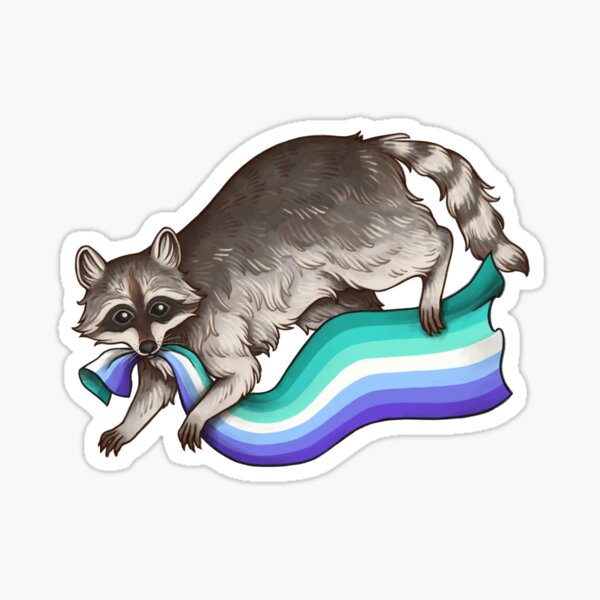 Artikel-Vorschau von Gay Men’s Pride Flag Stealing Raccoon Trash Panda LGBTQIA QUEER BE GAY DO CRIME TRANS Alphabet Mafia Lustiges Pride Shirt CSD Pride Month, designt und verkauft von Veymoth.