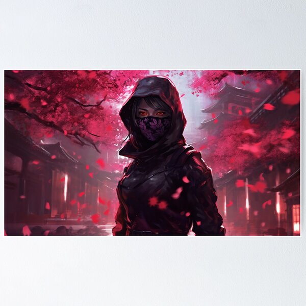 Anime Girl Cyberpunk Sci-Fi Cherry Blossom 4K Wallpaper iPhone HD