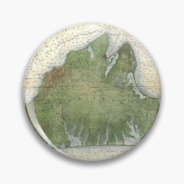 Item preview, Vintage Marthas Vineyard Map (1860) designed and sold by BravuraMedia.
