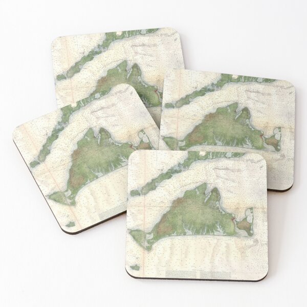 Item preview, Vintage Marthas Vineyard Map (1860) designed and sold by BravuraMedia.