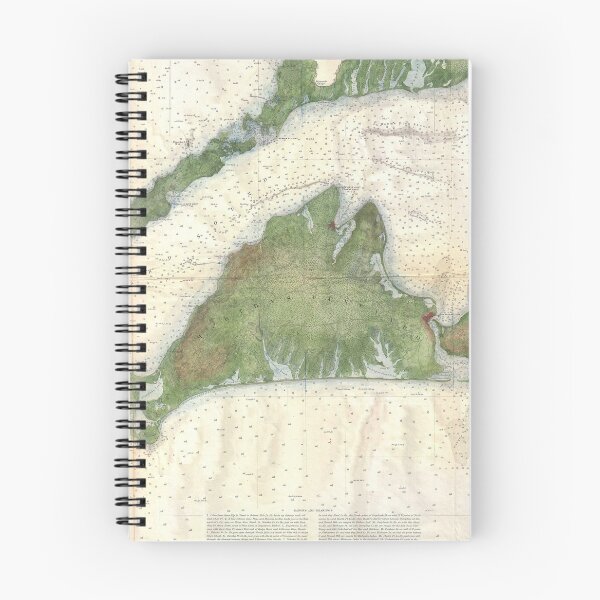 Item preview, Vintage Marthas Vineyard Map (1860) designed and sold by BravuraMedia.