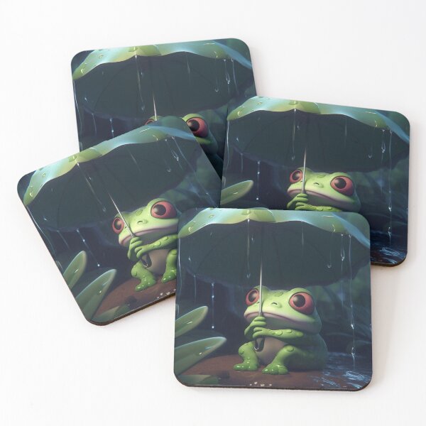 Item preview, Mister Frog's Rainy Evening designed and sold by ZenEverAI.