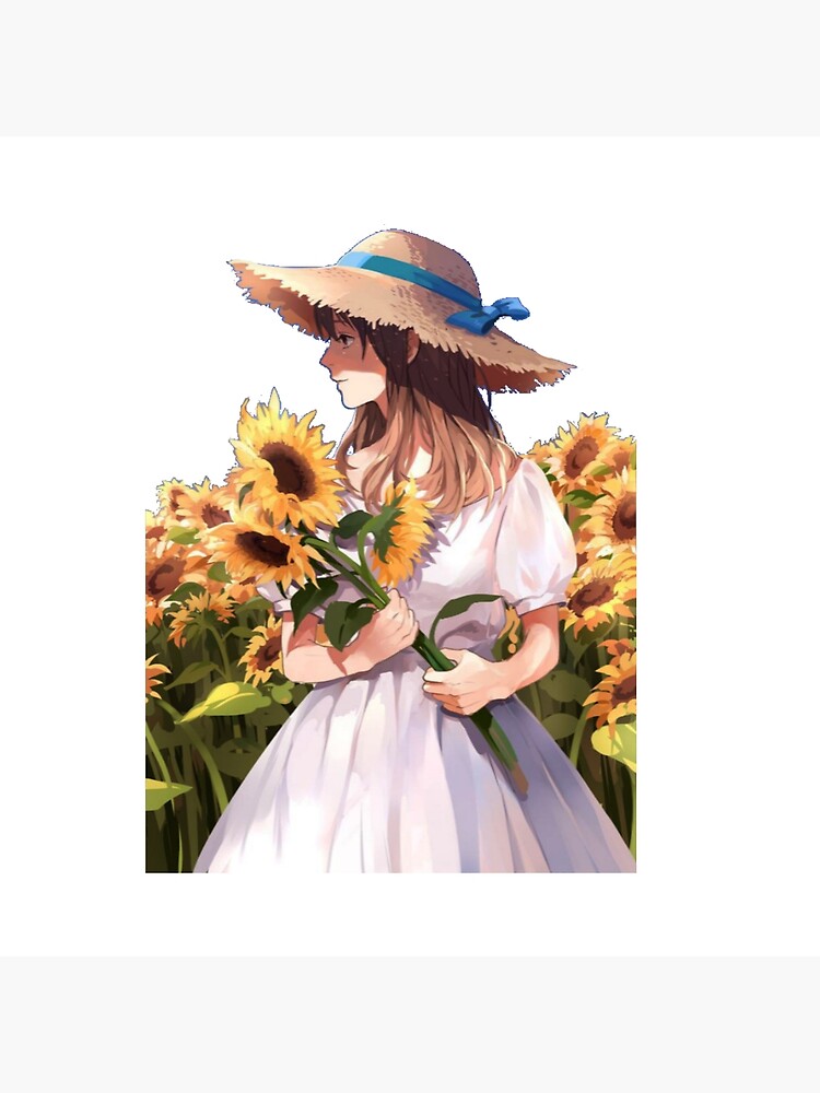 Anime Sunflower, Cute Cartoon Sunflower HD wallpaper | Pxfuel