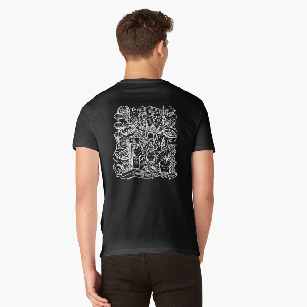 Item preview, V-Neck T-Shirt designed and sold by chuchucolouring.