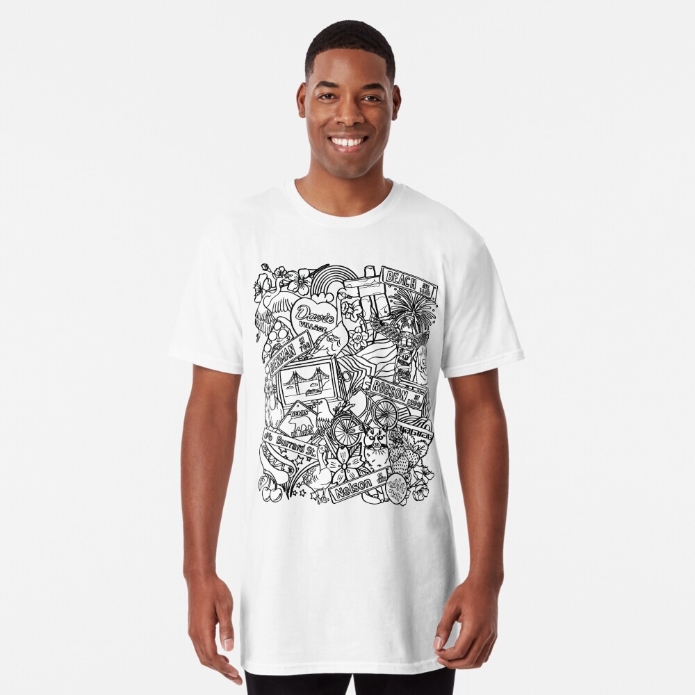 Item preview, Long T-Shirt designed and sold by chuchucolouring.