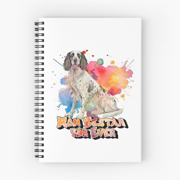 Item preview, English Setter dog, My Bestah for ever, for hunting dog lovers, in French designed and sold by isaweb.