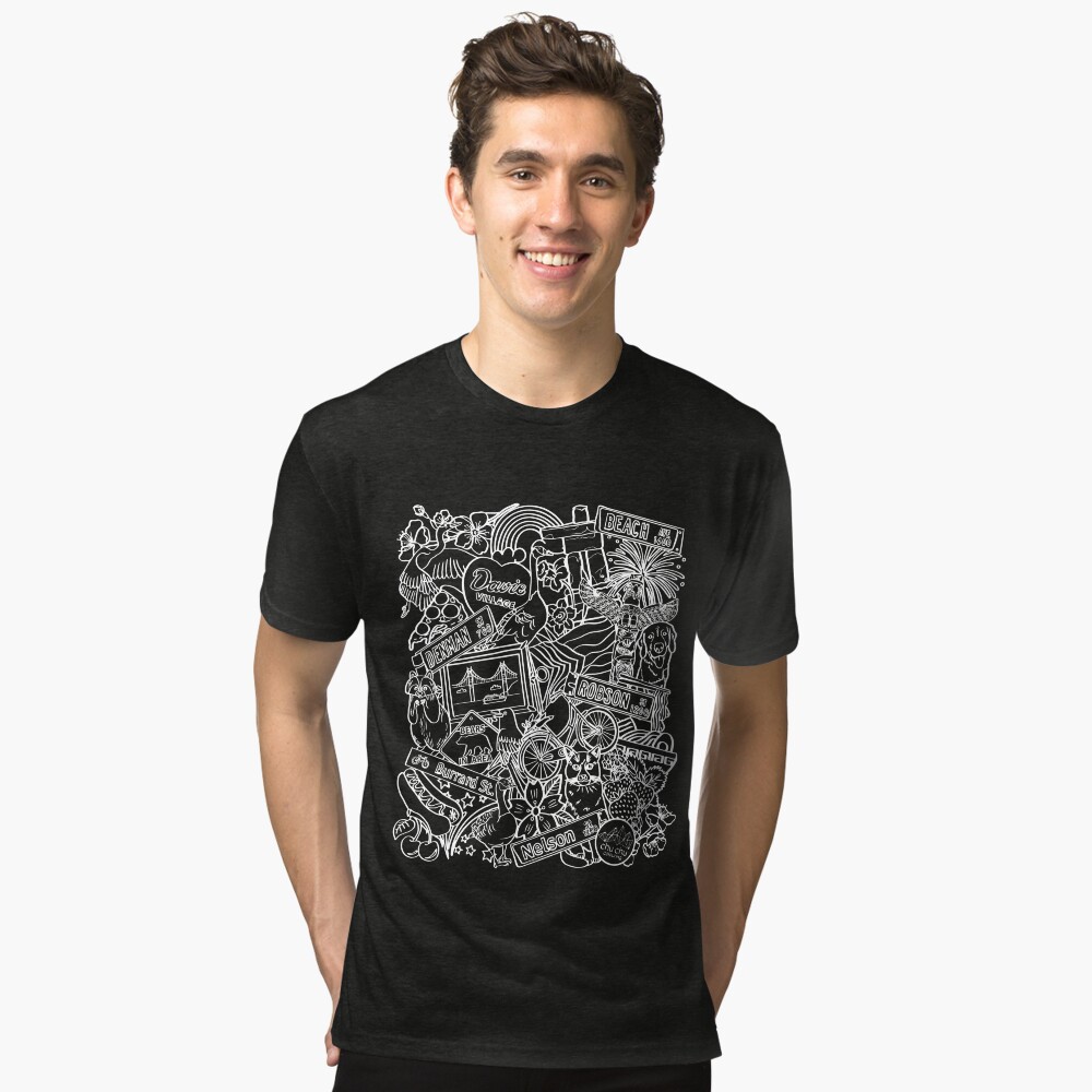 Item preview, Tri-blend T-Shirt designed and sold by chuchucolouring.