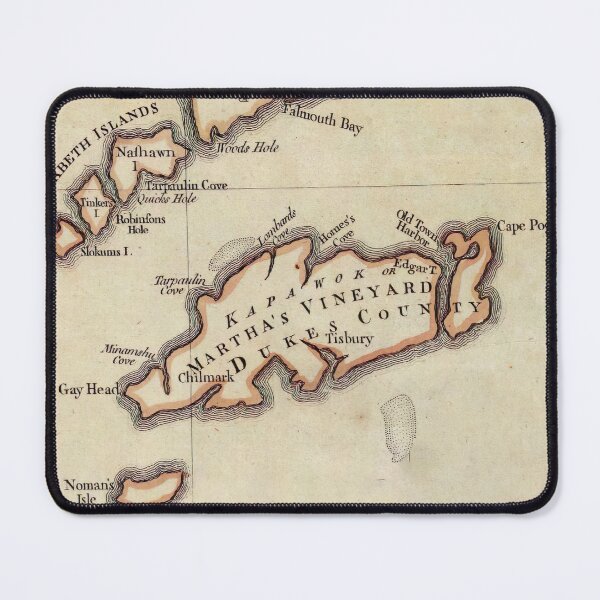 Item preview, Vintage Map of Marthas Vineyard (1776) designed and sold by BravuraMedia.