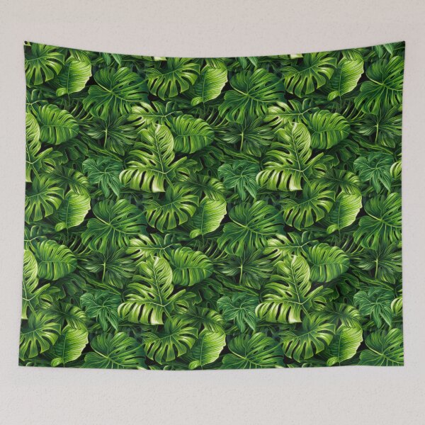 Item preview, Monstera Deliciosa Pattern: Tropical Green Enchantment - Maixibilionoxis Vertical Garden Collection designed and sold by Maixibilionoxis.