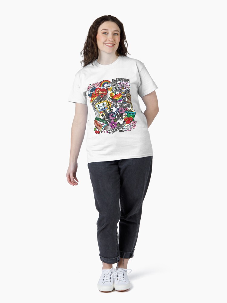 Thumbnail 4 of 7, Classic T-Shirt, West End Vancouver, BC | Colour designed and sold by chuchucolouring.