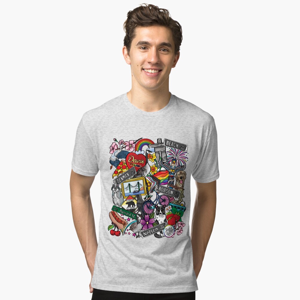 Item preview, Tri-blend T-Shirt designed and sold by chuchucolouring.
