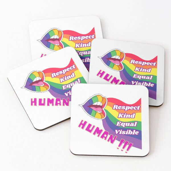 Item preview, Human Must Be Respect-Kind-Equal And Visible, LGBTQIA Pride designed and sold by ShopULove.