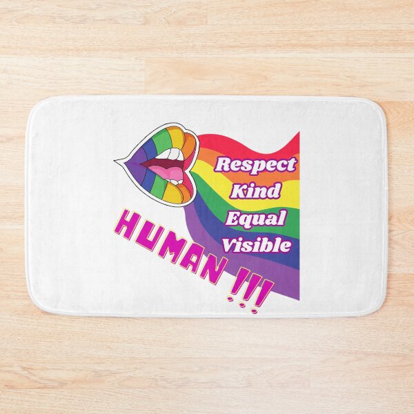 Item preview, Human Must Be Respect-Kind-Equal And Visible, LGBTQIA Pride designed and sold by ShopULove.