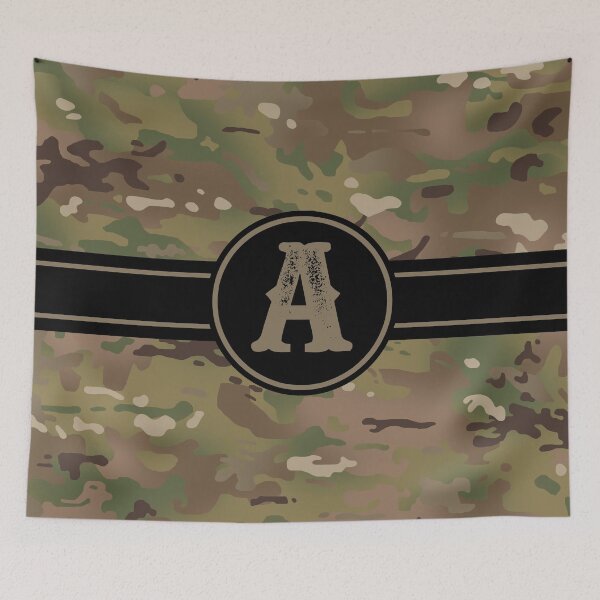 Item preview, Army Camouflage Monogram: Letter A designed and sold by Jared Davies.