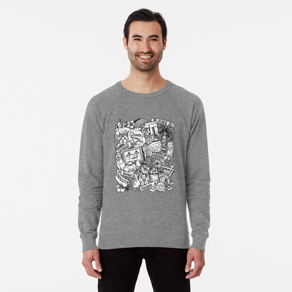 Item preview, Lightweight Sweatshirt designed and sold by chuchucolouring.
