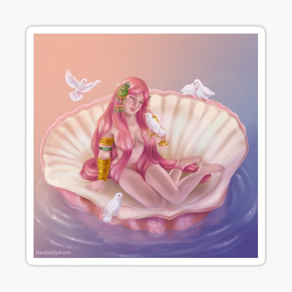 Aphrodite Hades Fanart Sticker For Sale By Macdaddydraws Redbubble   St,small,507x507 Pad,600x600,f8f8f8.u2 