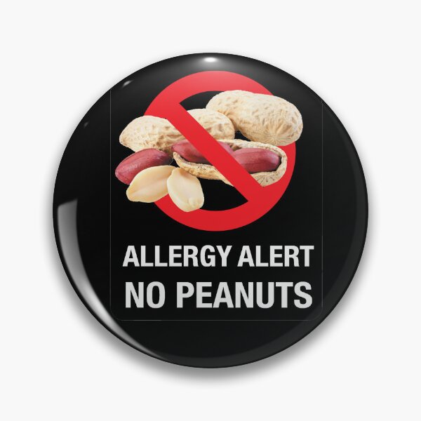 Item preview, ENGLISH - Allergy Alert / No Peanuts designed and sold by WhiteShirtGuy.
