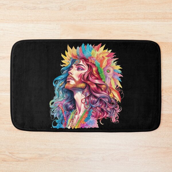 Item preview, Drag Queen Jesus - Faces of Pride - Pride Month LGBTQ Feminism Trans Drag Support Ally - Music Festival Original Artwork designed and sold by VenusInShade.