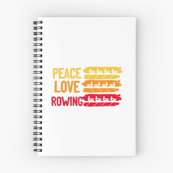 Item preview, Peace Love Remo Bote de remos Deportes acuáticos Sculling Remando designed and sold by cffnwaior50.