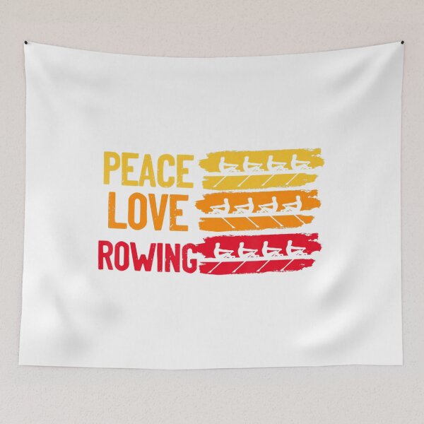 Item preview, Peace Love Rowing Rowboat Water Sports Sculling Paddling 	 	 designed and sold by cffnwaior50.