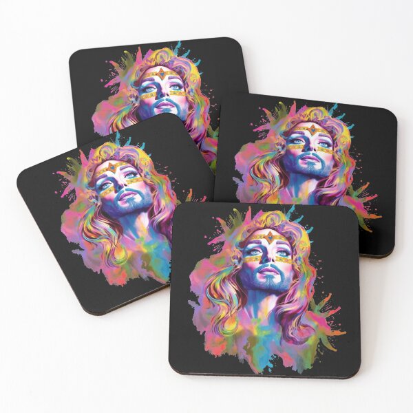 Item preview, Drag Queen Jesus - Faces of Pride - Pride Month LGBTQ Feminism Trans Drag Support Ally - Music Festival Original Artwork designed and sold by VenusInShade.