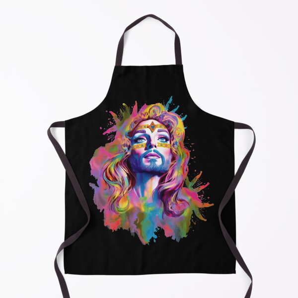 Item preview, Drag Queen Jesus - Faces of Pride - Pride Month LGBTQ Feminism Trans Drag Support Ally - Music Festival Original Artwork designed and sold by VenusInShade.