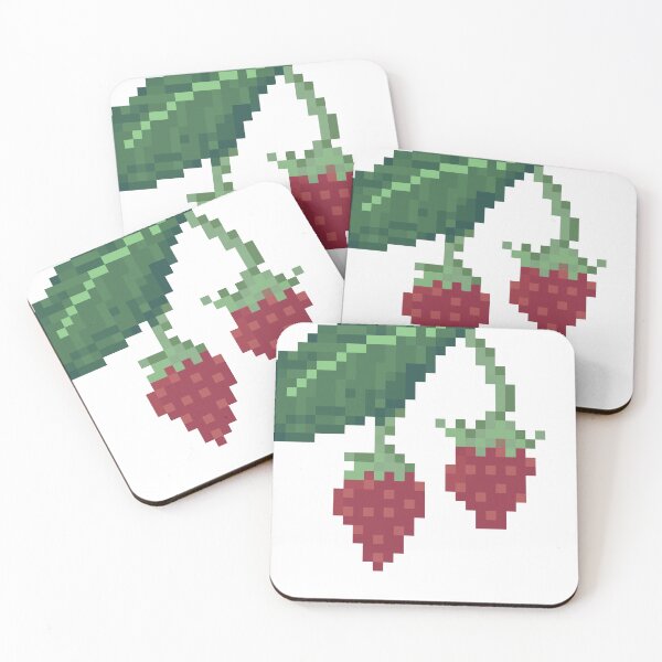 Item preview, Pixel Art: Strawberries designed and sold by Iyuda.