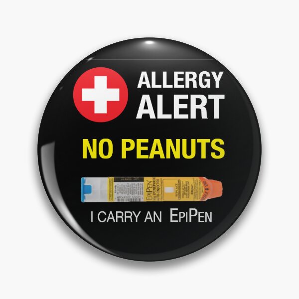 Item preview, ENGLISH - Allergy Alert - No Peanuts - I carry an EpiPen designed and sold by WhiteShirtGuy.