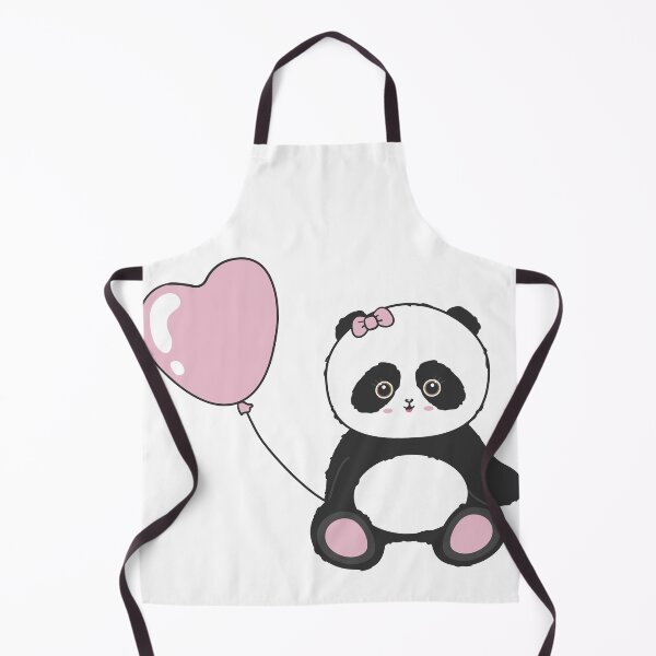 Item preview,  a cute panda with heart shaped balloon designed and sold by WonderworkLI.