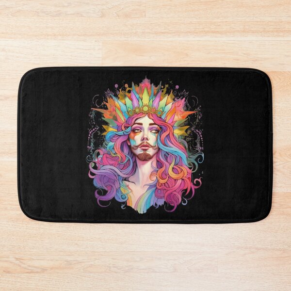 Item preview, Drag Queen Jesus - Faces of Pride - Pride Month LGBTQ Feminism Trans Drag Support Ally - Music Festival Original Artwork designed and sold by VenusInShade.