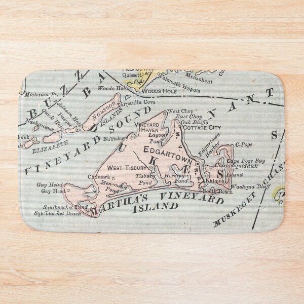 Item preview, Vintage Map of Marthas Vineyard (1901) designed and sold by BravuraMedia.