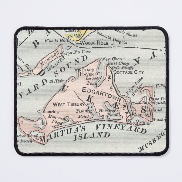 Item preview, Vintage Map of Marthas Vineyard (1901) designed and sold by BravuraMedia.