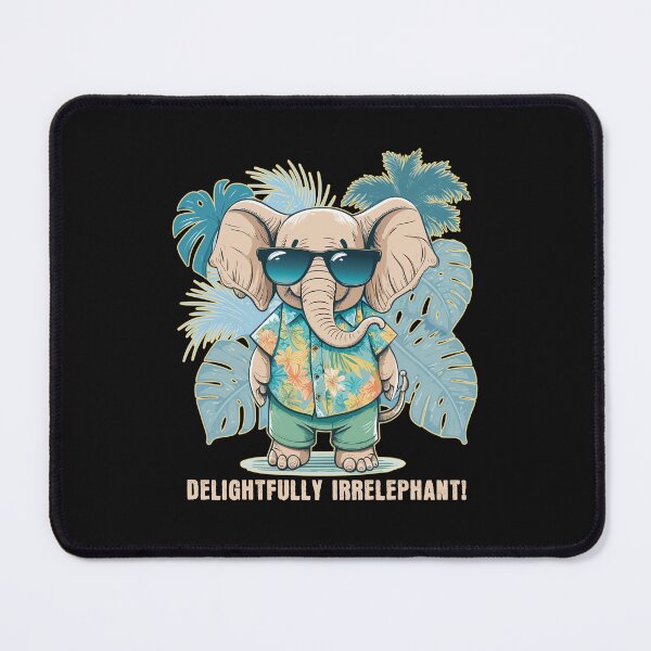 Item preview, Delightfully Irrelephant! Elephant Hawaiian Shirt Design designed and sold by danielliamgill.