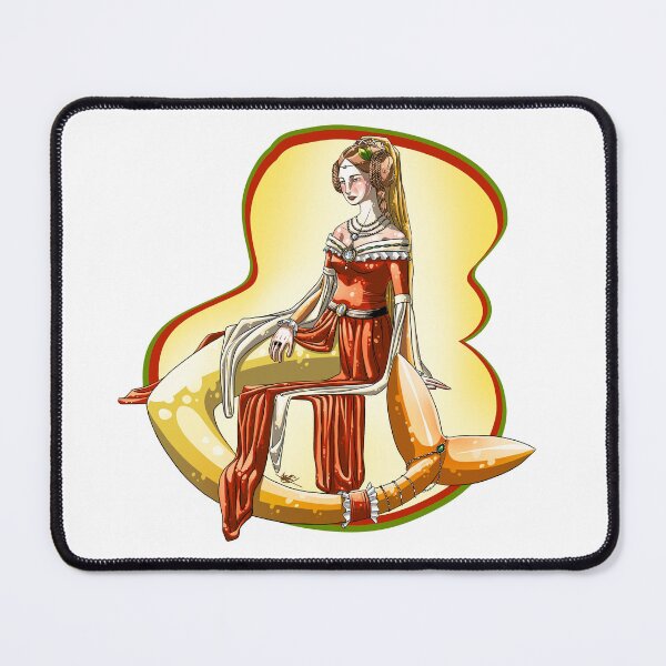 Item preview, French medieval mermaid apple designed and sold by aziliart.