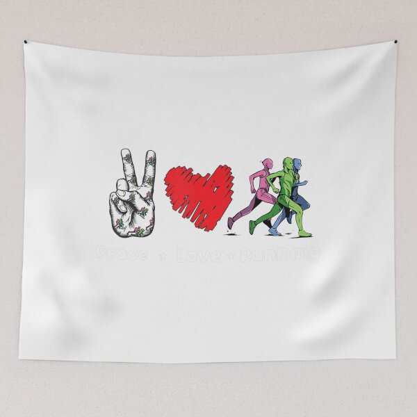 Item preview, Peace Love Running Birthday 	 For Runner 	 	 designed and sold by cffnwaior50.