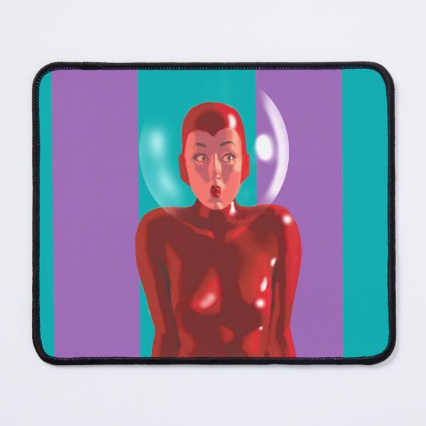 Item preview, Space Girl in RED spacesuit with a BUBBLE helmet designed and sold by badjoojoo.