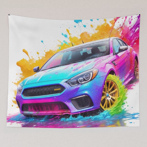 Item preview, Revving in Color: A Hyperdetailed Splash of Fantastical Realism designed and sold by WASjourney.