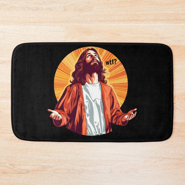 Item preview, Lol Wtf? Jesus - Apostate Jesus - Antireligious Blasphemous Art - Funny Humorous God Art - Original Artwork designed and sold by VenusInShade.