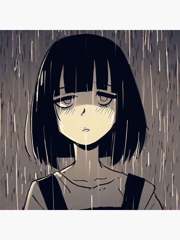 2048x2048 Resolution Anime Girl with Umbrella In Rain Ipad Air Wallpaper -  Wallpapers Den