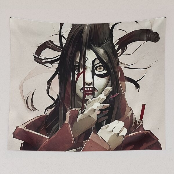 Item preview, Art series based on japanese mythology creatures #10 Kuchisake-onna designed and sold by NabyryusArt.