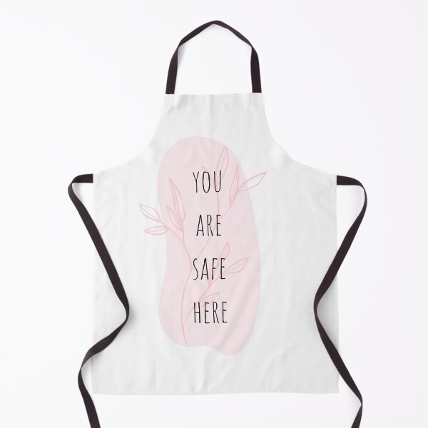 Item preview, You Are Safe Here Mental Health Pink Line Art designed and sold by RueBennet.