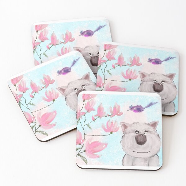 Item preview, Magnolia and westie designed and sold by NadiaNovArt.