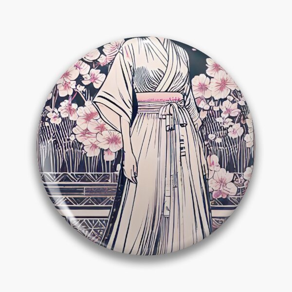 Item preview, Geisha Vintage Japonés Tradicional Kimono Obi Horquilla Abanicos Flores de cerezo Linternas designed and sold by Hot-as-hell.